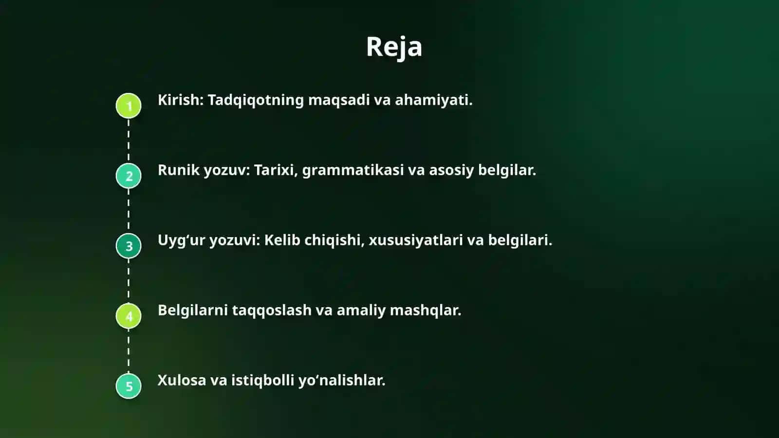 Qadimgi turkiy runik va uyğur yozuvi belgilarini amaliy tanish va yozish 2