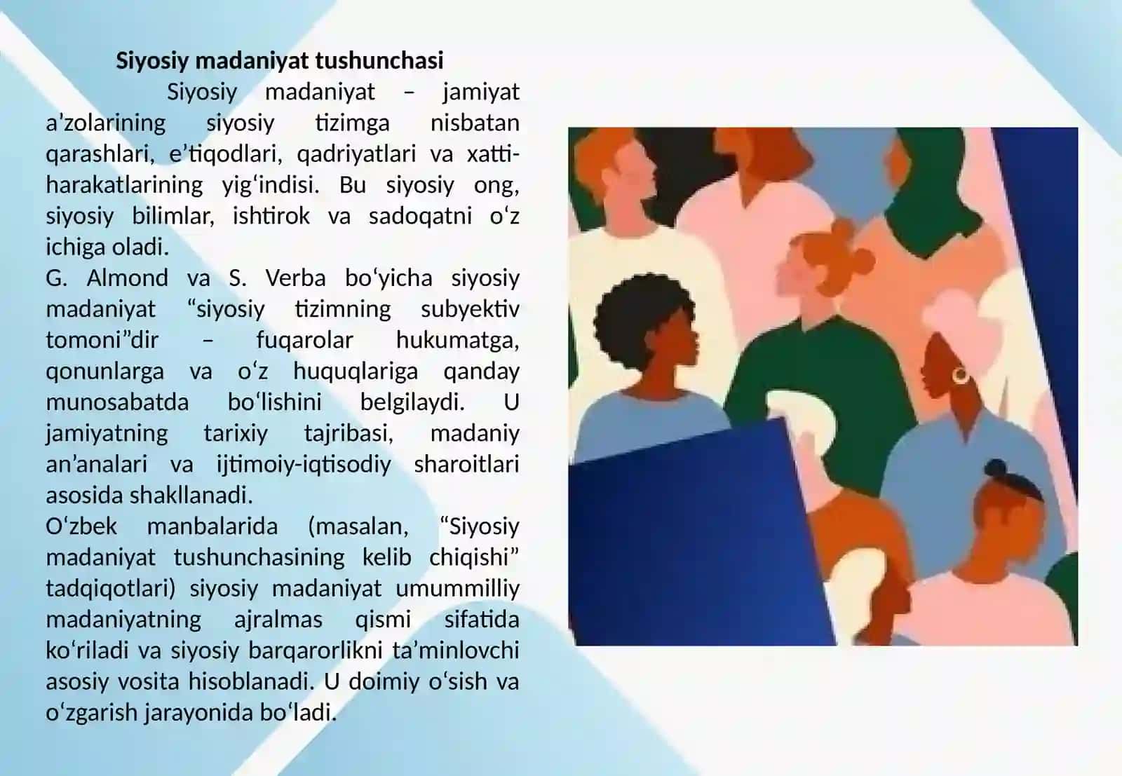 Siyosiy madaniyat va ijtimoiy-siyosiy barqarorlik o‘rtasidagi bog‘liqlik 2
