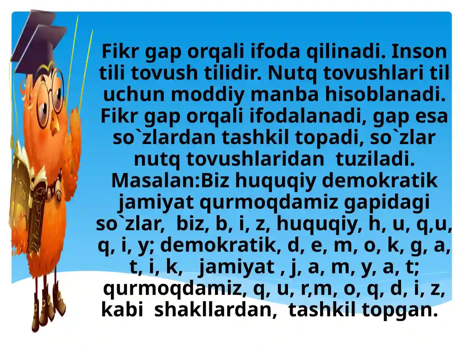 Fonetika.Nutqa’zolari,aрparati.Artikulyatsiya.Tilning fonetik vositalari 2