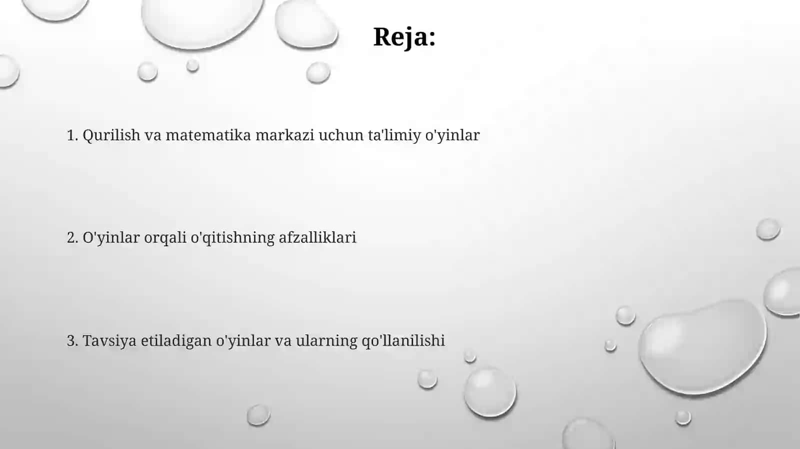 Qurilish va matematika markazi uchun ta'limiy o'yinlar 2