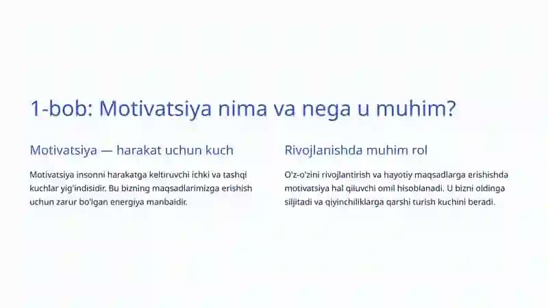 Motivatsion Treninglar 2