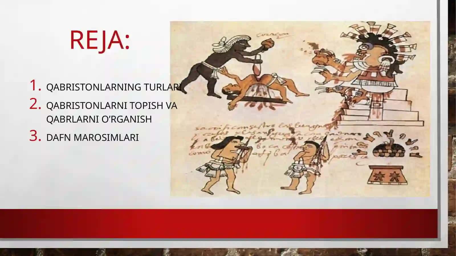 Qabristonlarning turlari.UlarniO’rganish tamoyillari va Dafn marosimlari 2