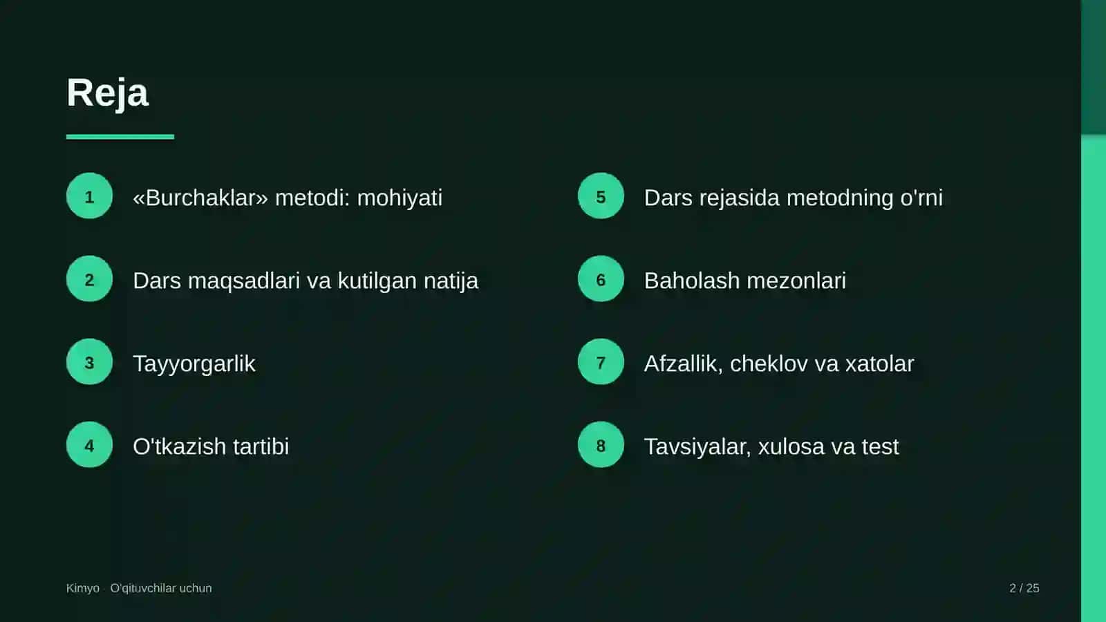 kimyo darslarida burchaklar metodidan foydalanish 9019 2