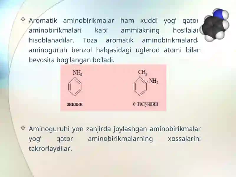 AromatikaminobirikmalarAnilin 2
