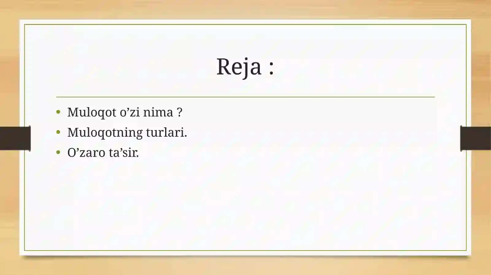 Muloqot, o’zaro ta’sir va ta’sir 2