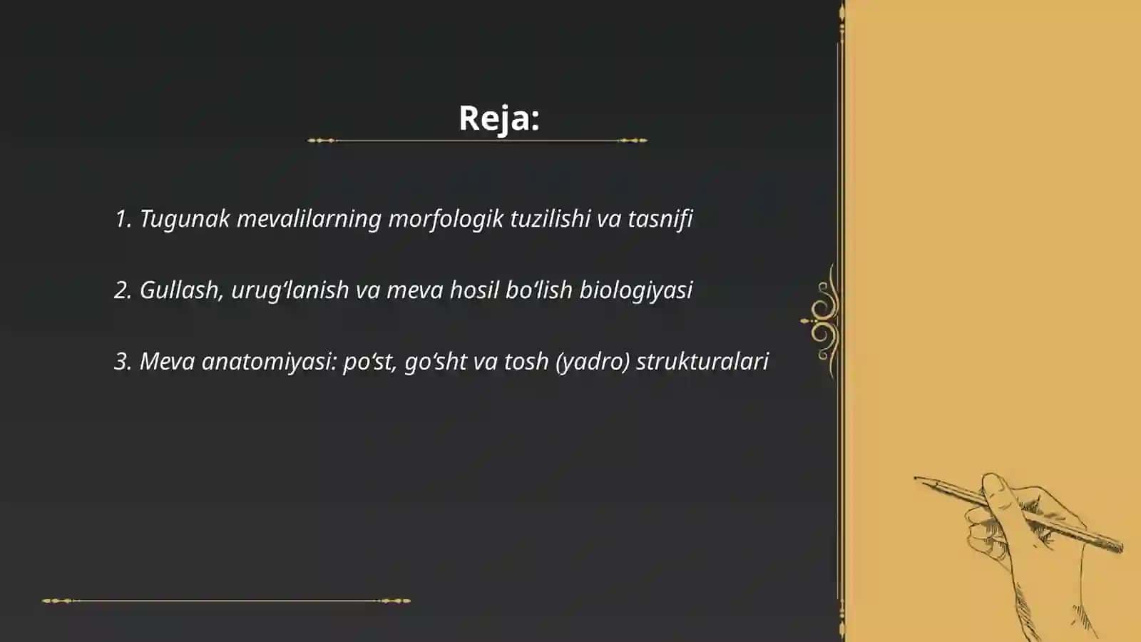 Tugunak mevalilar morfologiyasi, biologiyasi va yetishtirish texnologiyasi 2