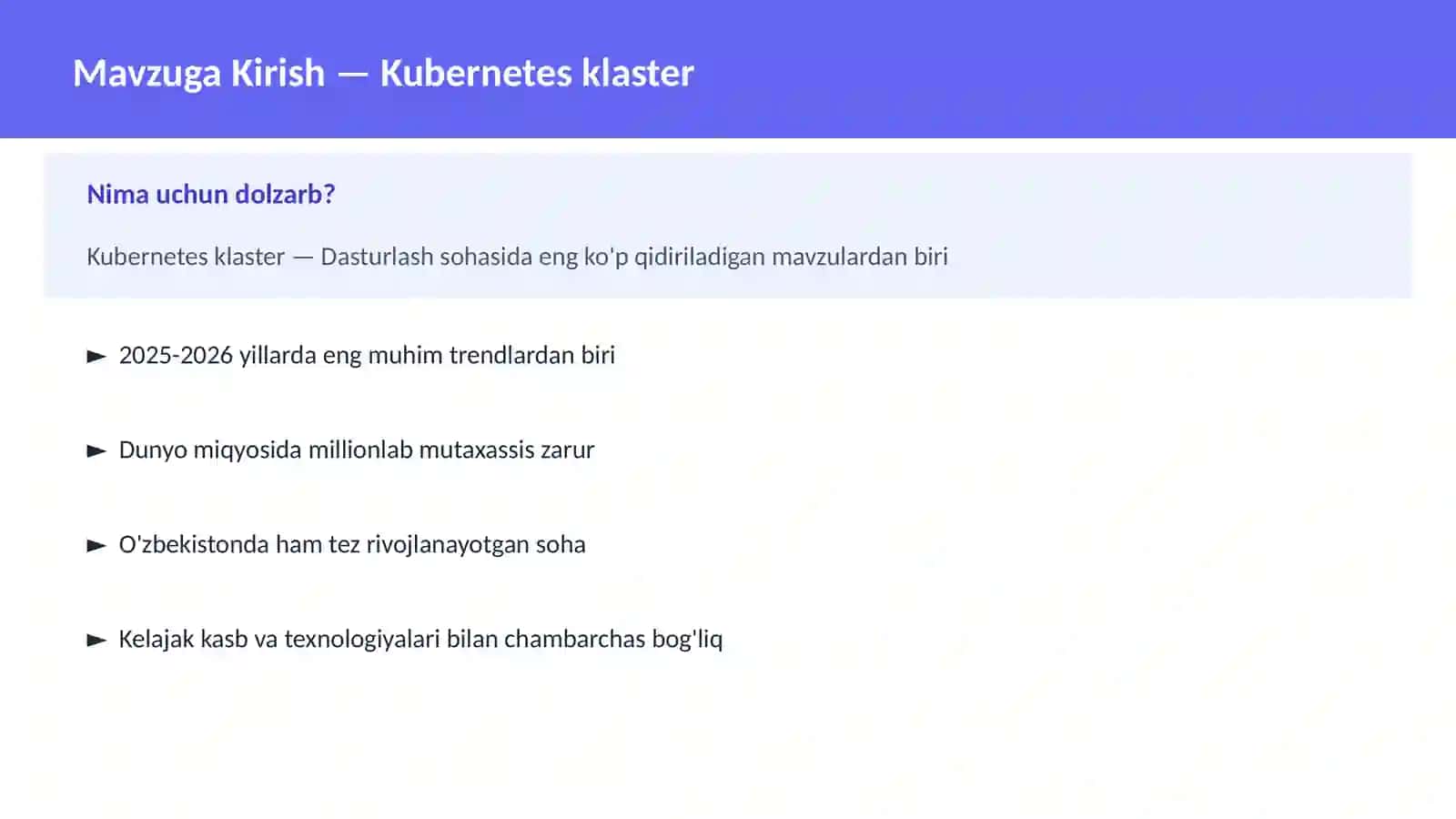 Kubernetes klaster 2