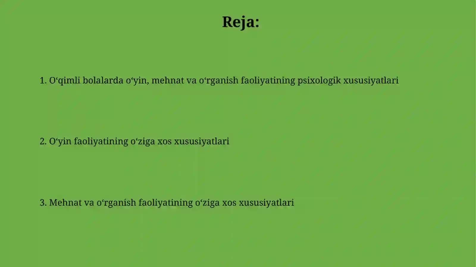 Iqtidorli bolalarda o'yin, mehnat, o'quv faoliyatining psixologik xarakteristikasi 2