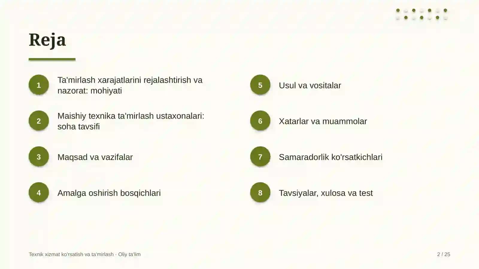 maishiy texnika ta'mirlash ustaxonalarida ta'mirlash xarajatlarini rejalashtirish va nazorat qilish 1099 2