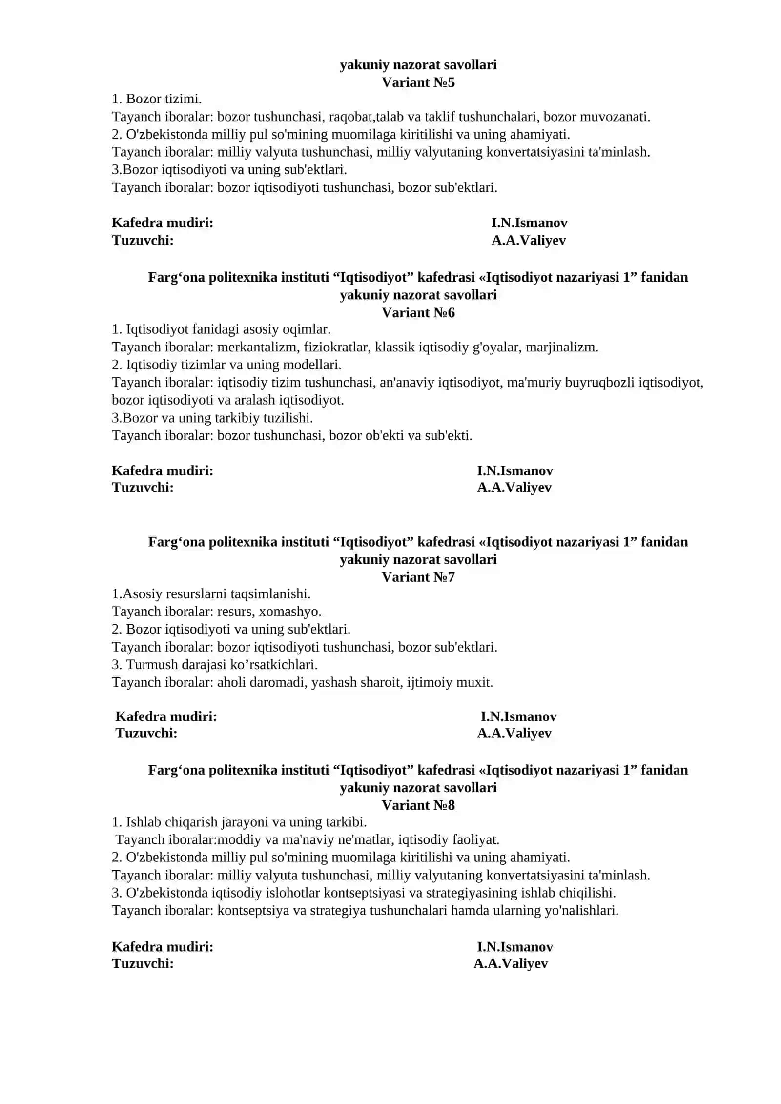Iqtisodiyot nazariyasi 1 2