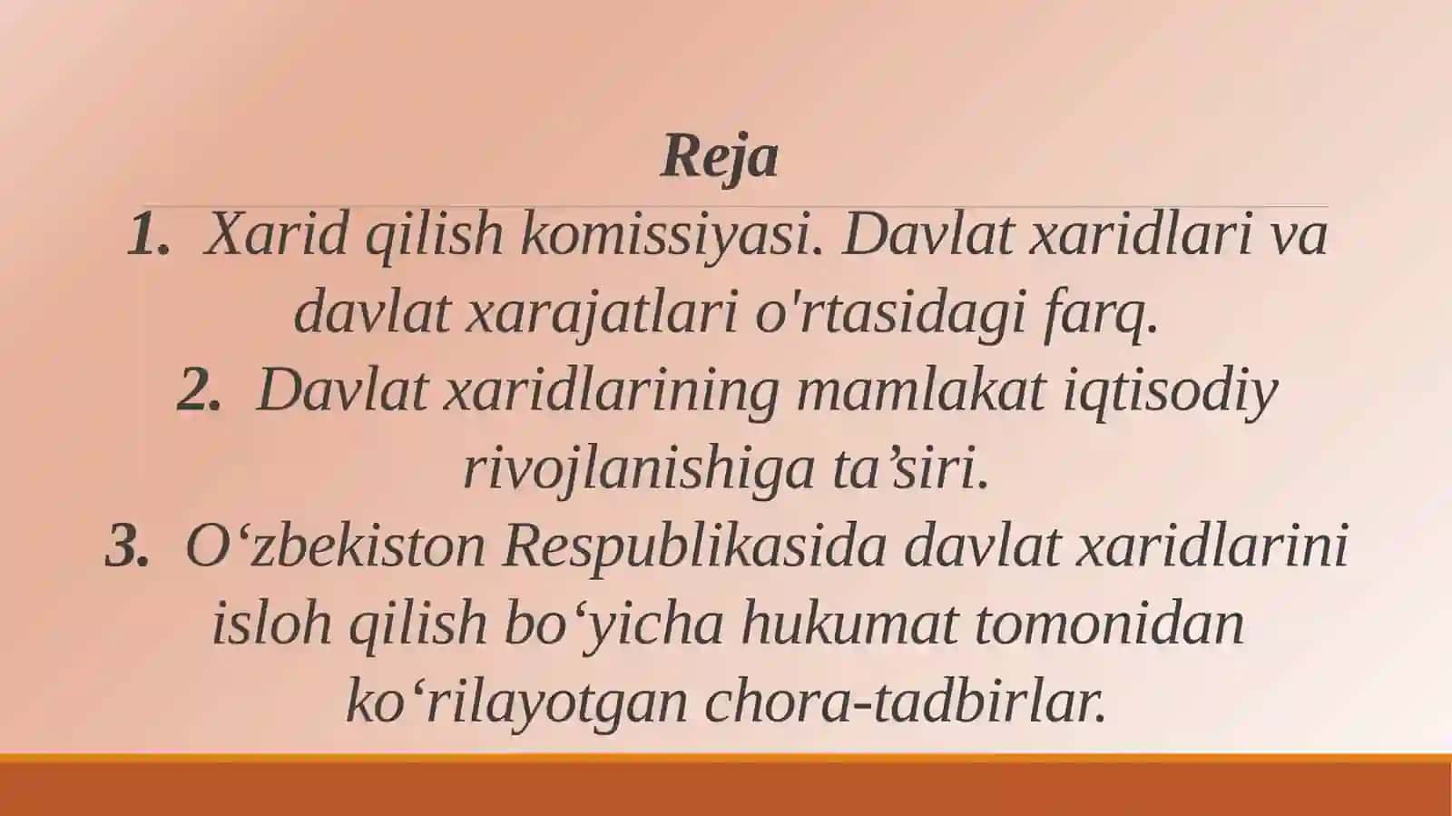 Davlat xaridlarining mamlakat iqtisodiy rivojlanishiga ta’siri 2
