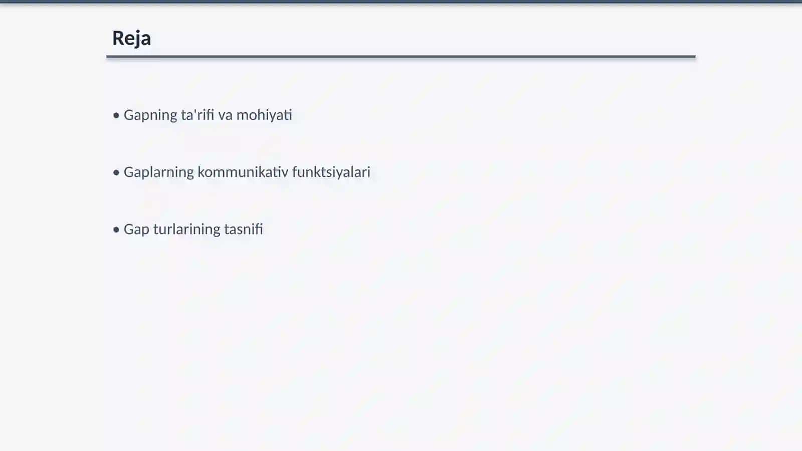 Gap. Gap - kommunikativ (aloqa) birlik sifatida. Ifoda maqsadiga ko'ra gap turlari 2