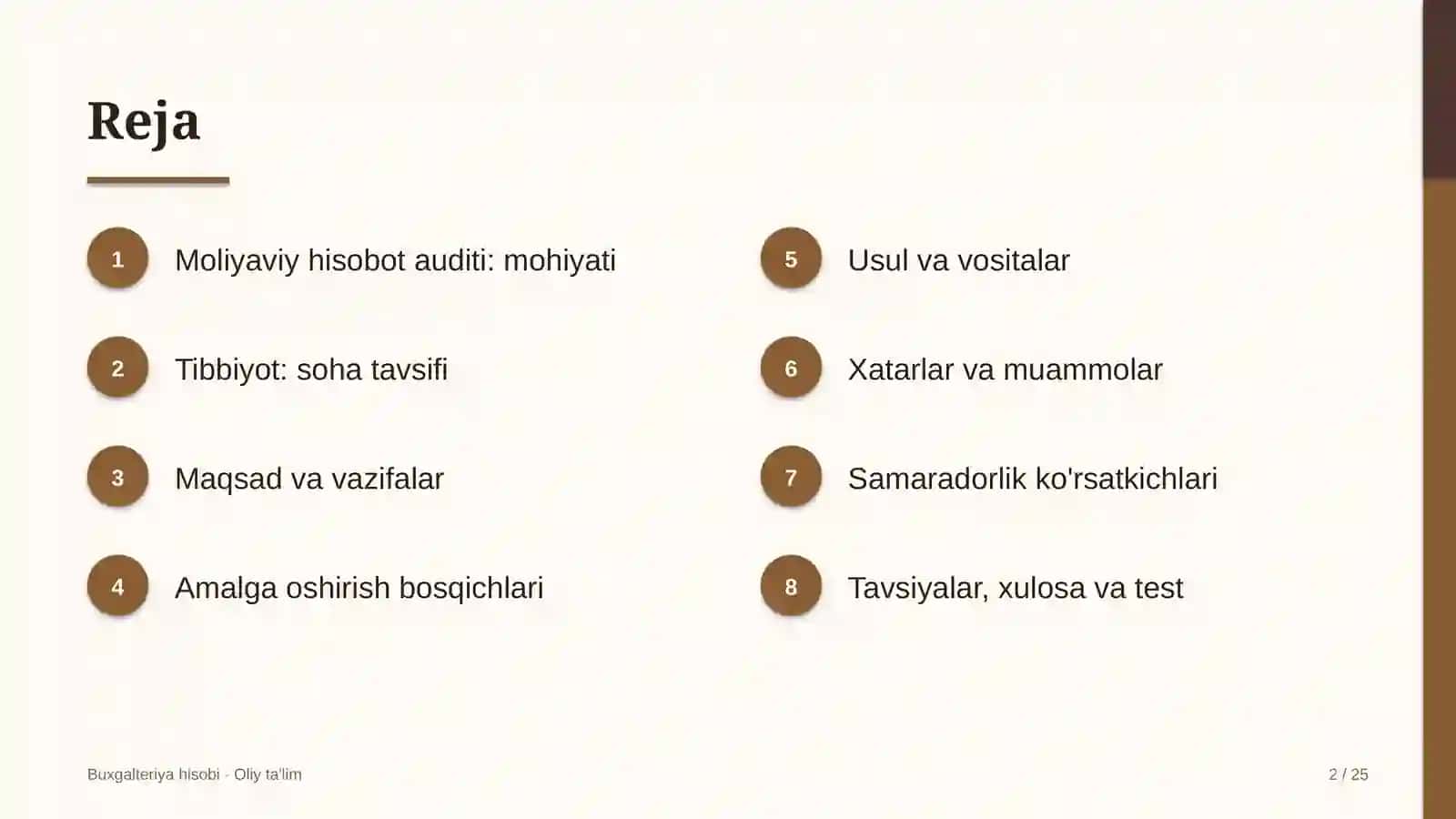 Tibbiyotda moliyaviy hisobot auditi 2