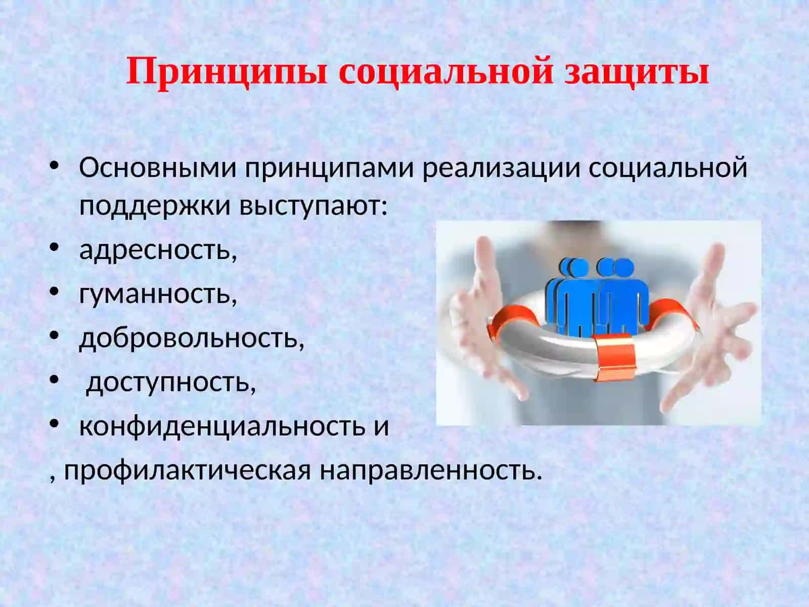Принципы социальной защиты 2