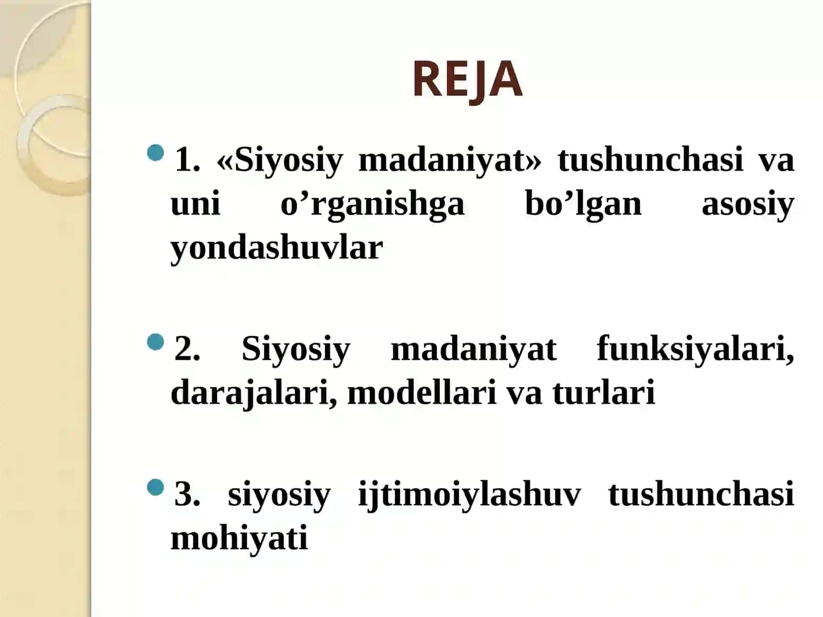 Siyosiy madaniyat va siyosiy ijtimoiylashuv 2