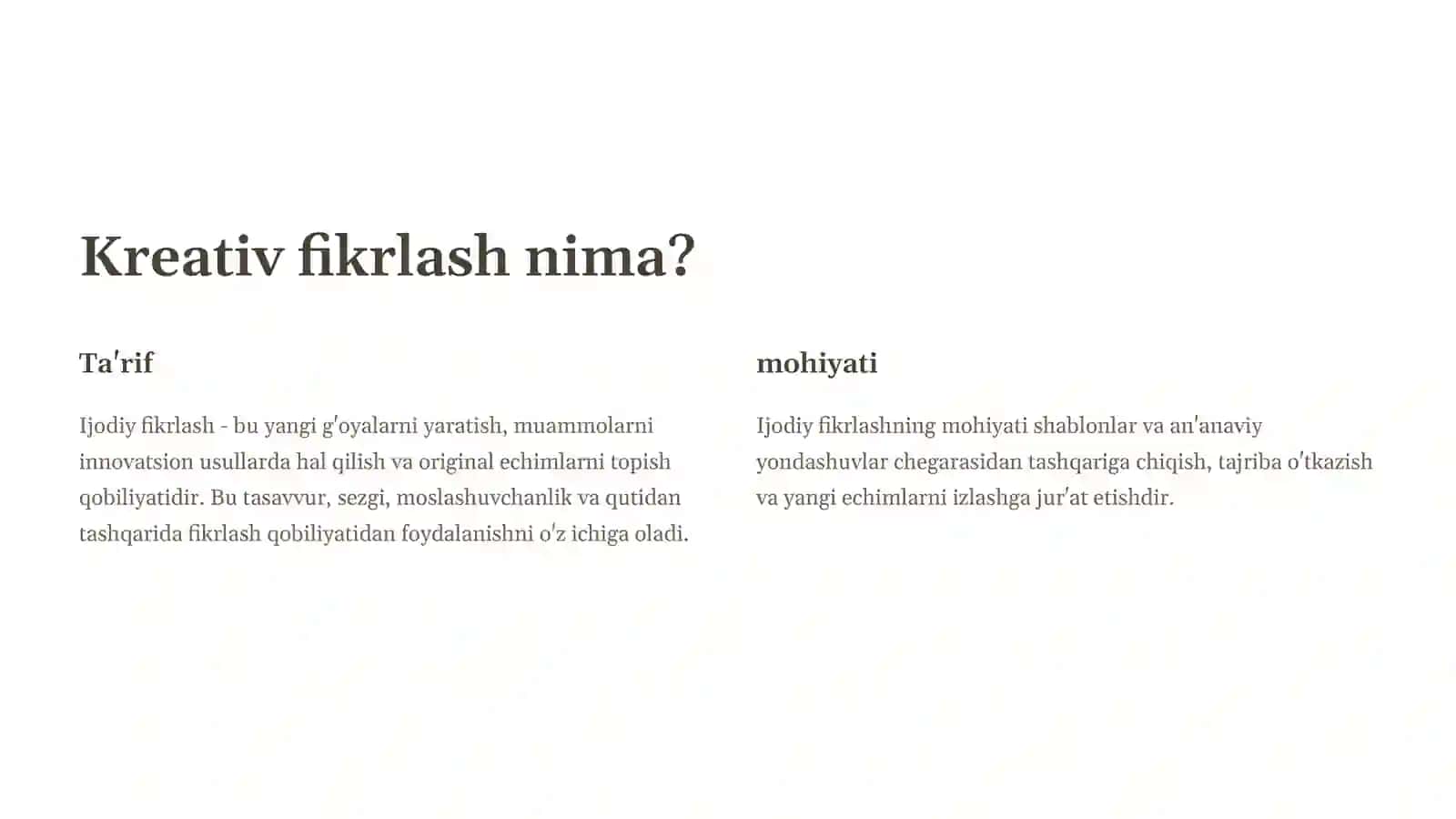 Kreativfikrlash 2