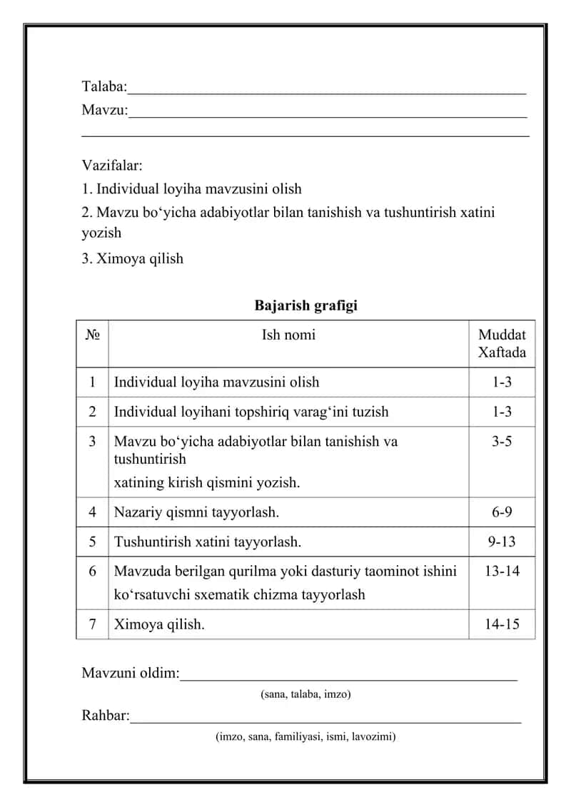 Individual loyiha ishi 2