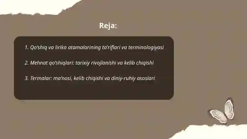 Qoʻshiq va lirika atamalari haqida 2