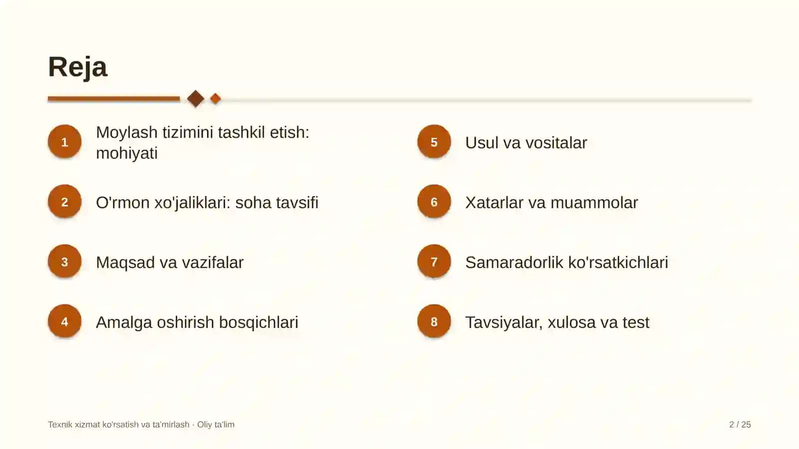 o'rmon xo'jaliklarida moylash tizimini tashkil etish 8347 2