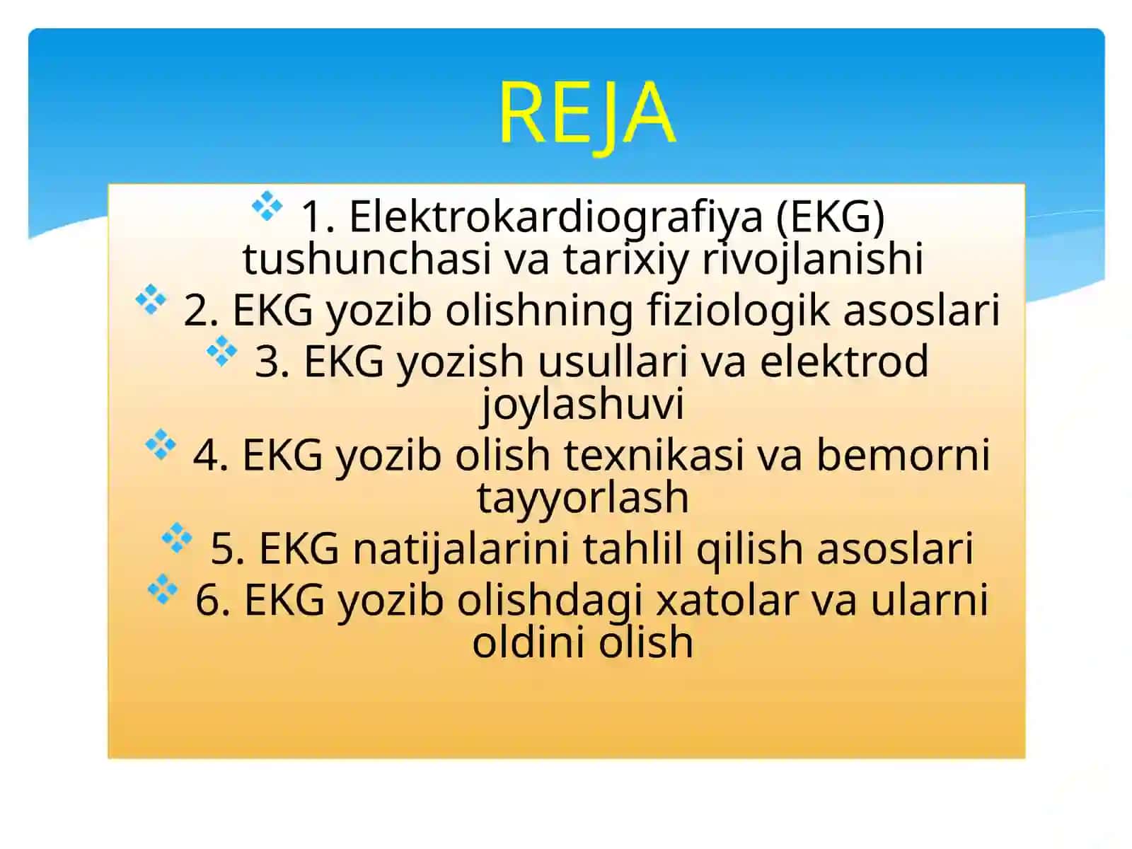 EKG. EKGNI YOZIBOLISH 2