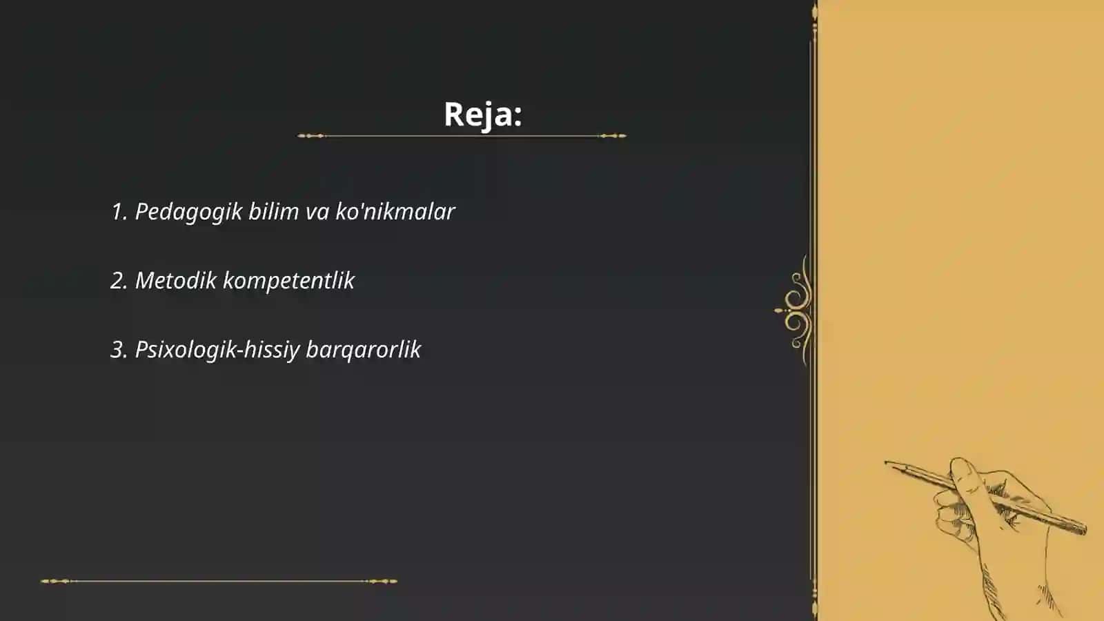 Oʻqituvchining kasbiy kompetentlik sifatlari 2