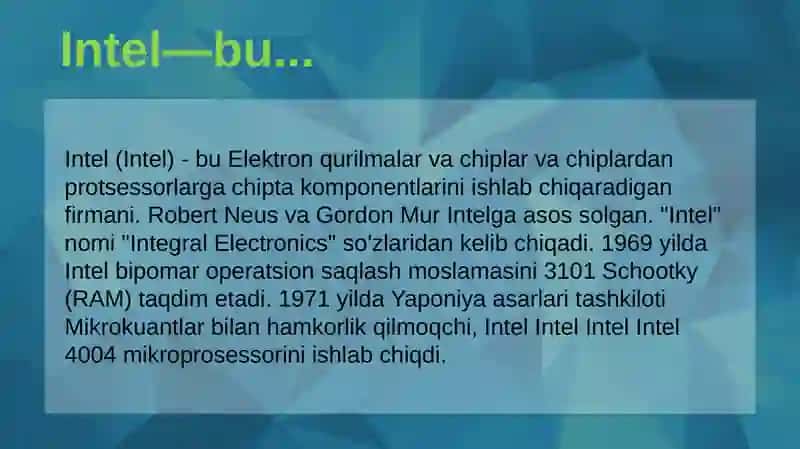 Intel 2