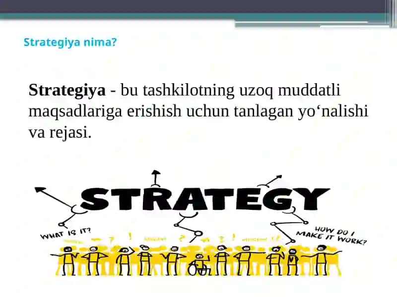 Biznes strategiyasi fanining predmeti va mazmuni 2