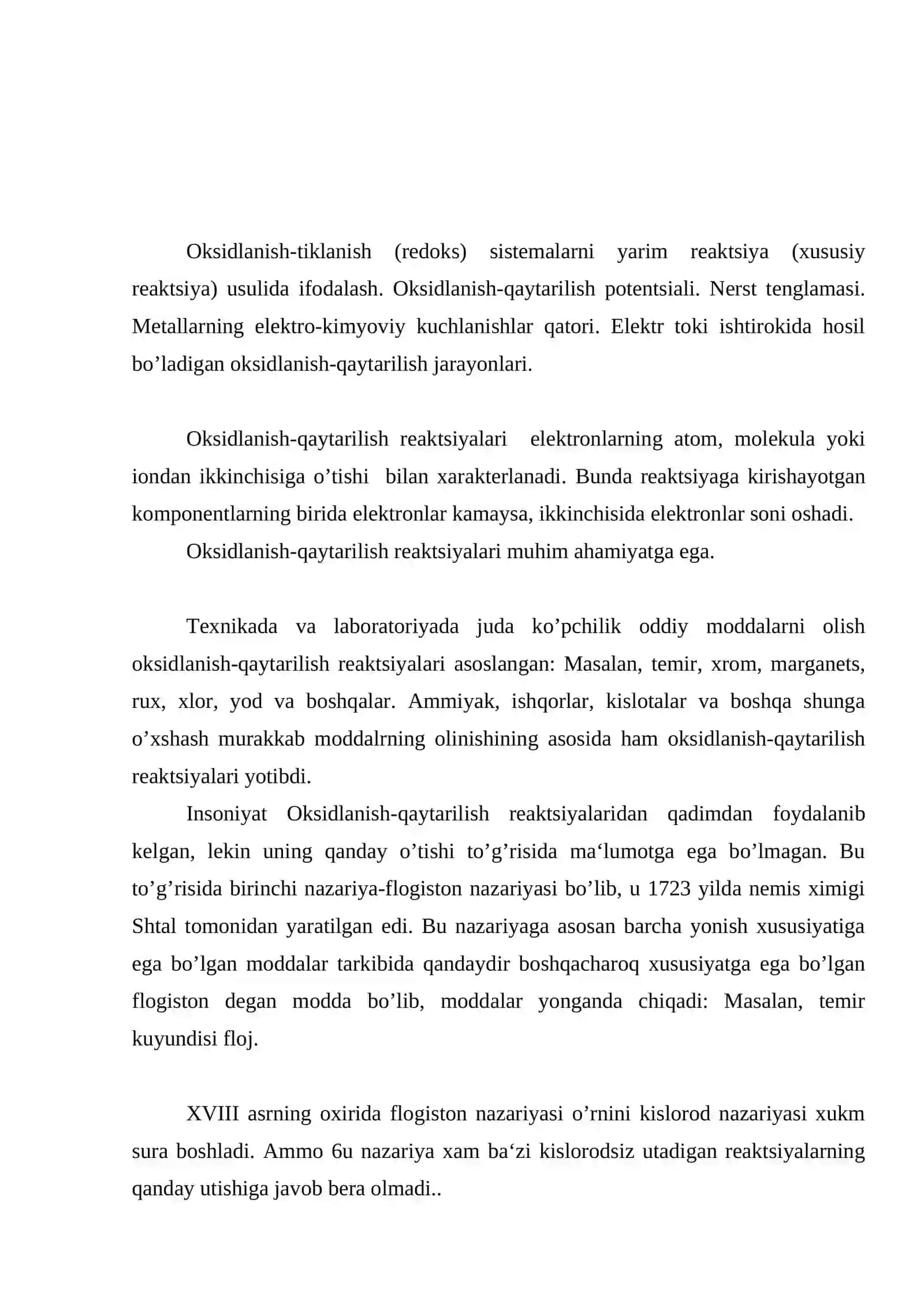 Oksidlanish-tiklanish jarayonlari 2
