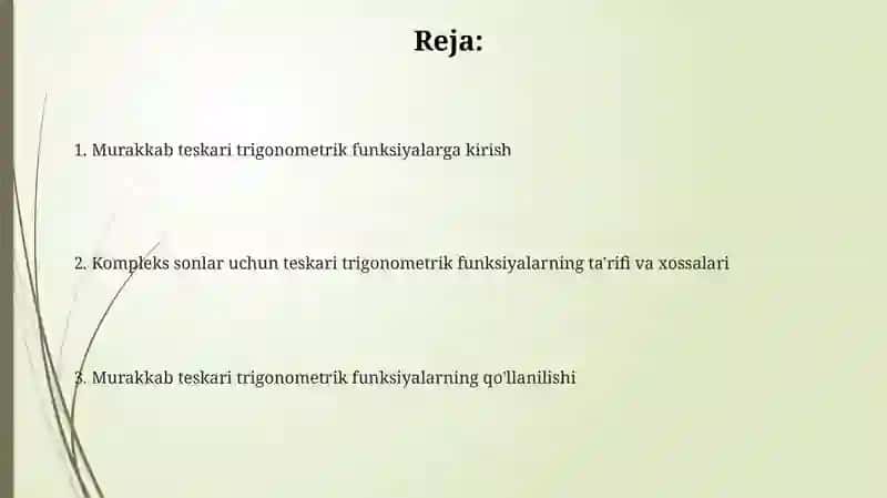 Murakkab teskari davriy funksiyalar 2