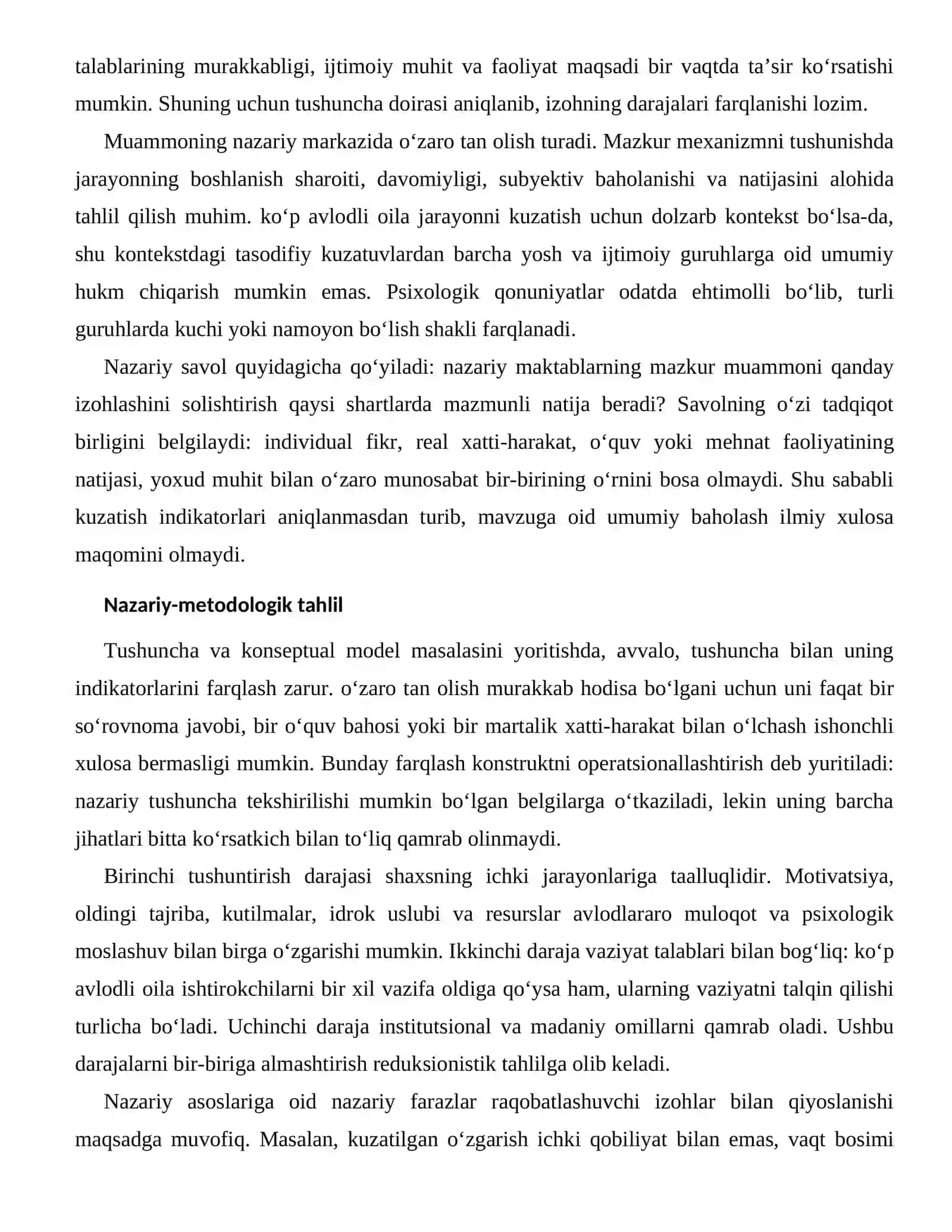 AVLODLARARO MULOQOT VA PSIXOLOGIK MOSLASHUVNING NAZARIY ASOSLARI 2