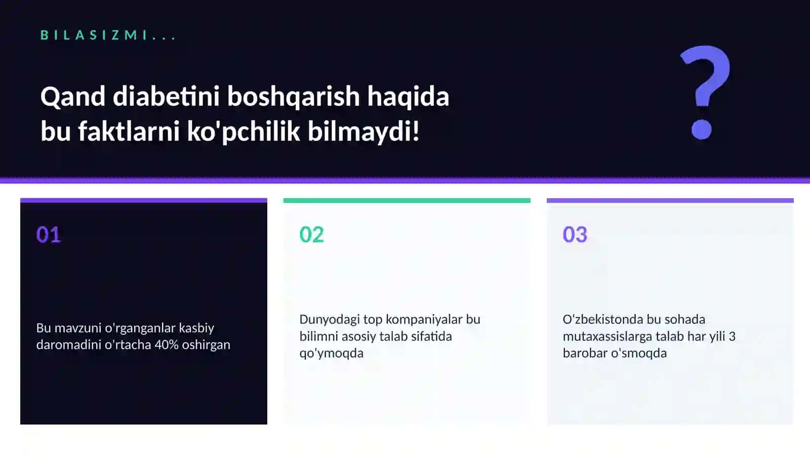 Qand diabetini boshqarish 2
