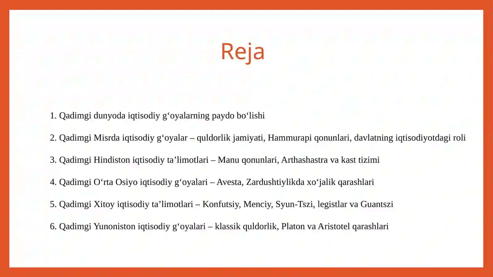 Qаdimgi Misrdаgi birinchi iqtisodiy goyаlаr 2