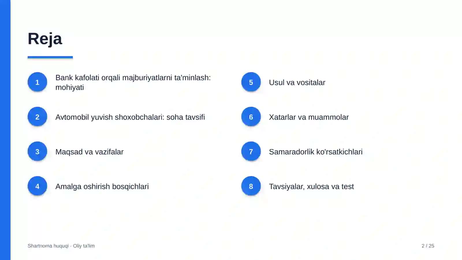 avtomobil yuvish shoxobchalarida bank kafolati orqali majburiyatlarni ta'minlash 6534 2