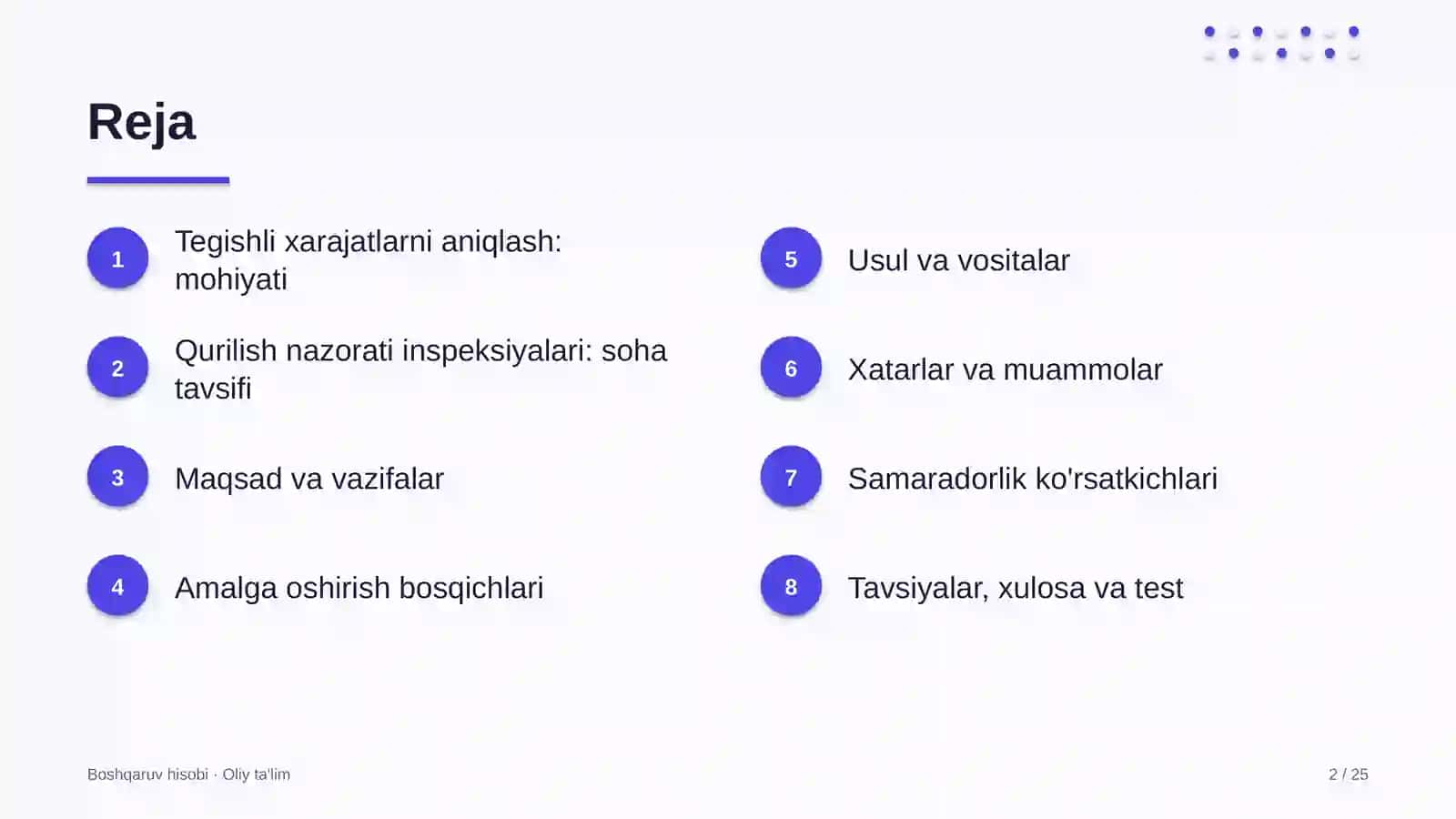 qurilish nazorati inspeksiyalarida qaror qabul qilish uchun tegishli xarajatlarni aniqlash 3283 2