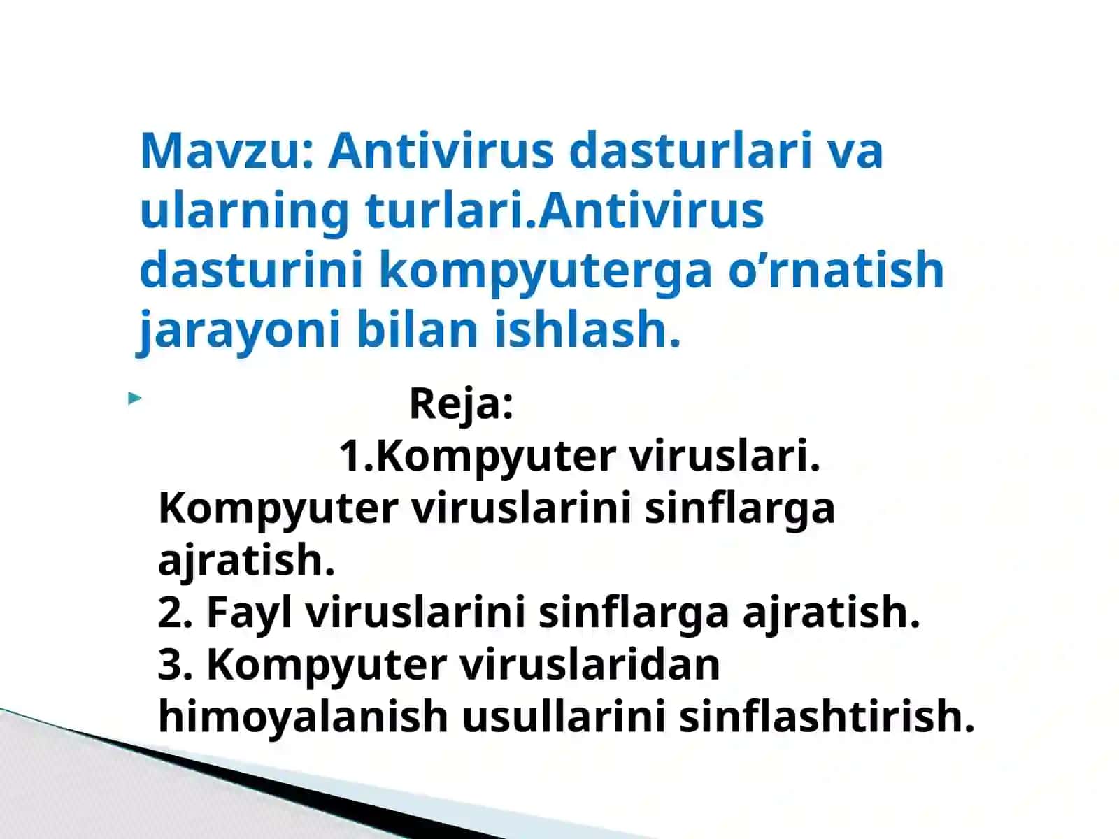 Antivirus dasturlari va ularning turlari 2