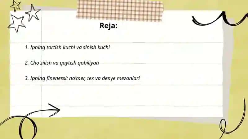 Sinish kuchini belgilovchi standartlar 2