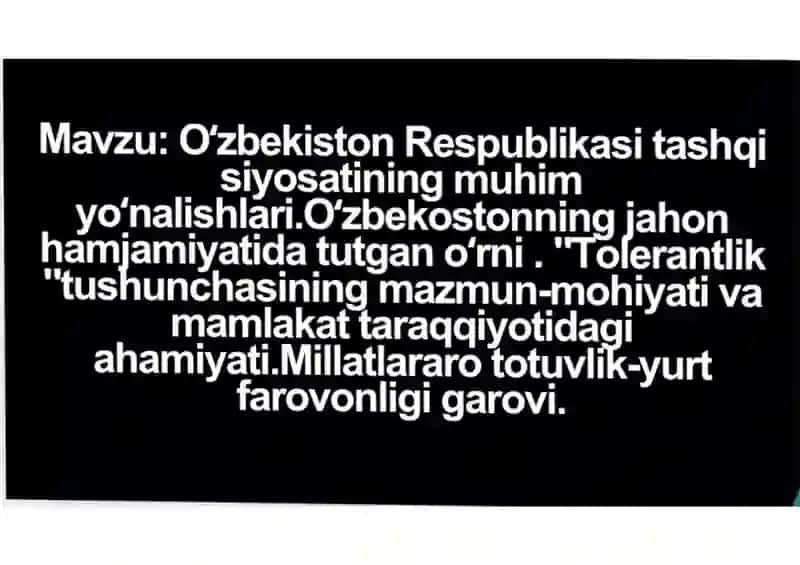 Tarix fanidan mustaqil ish 2