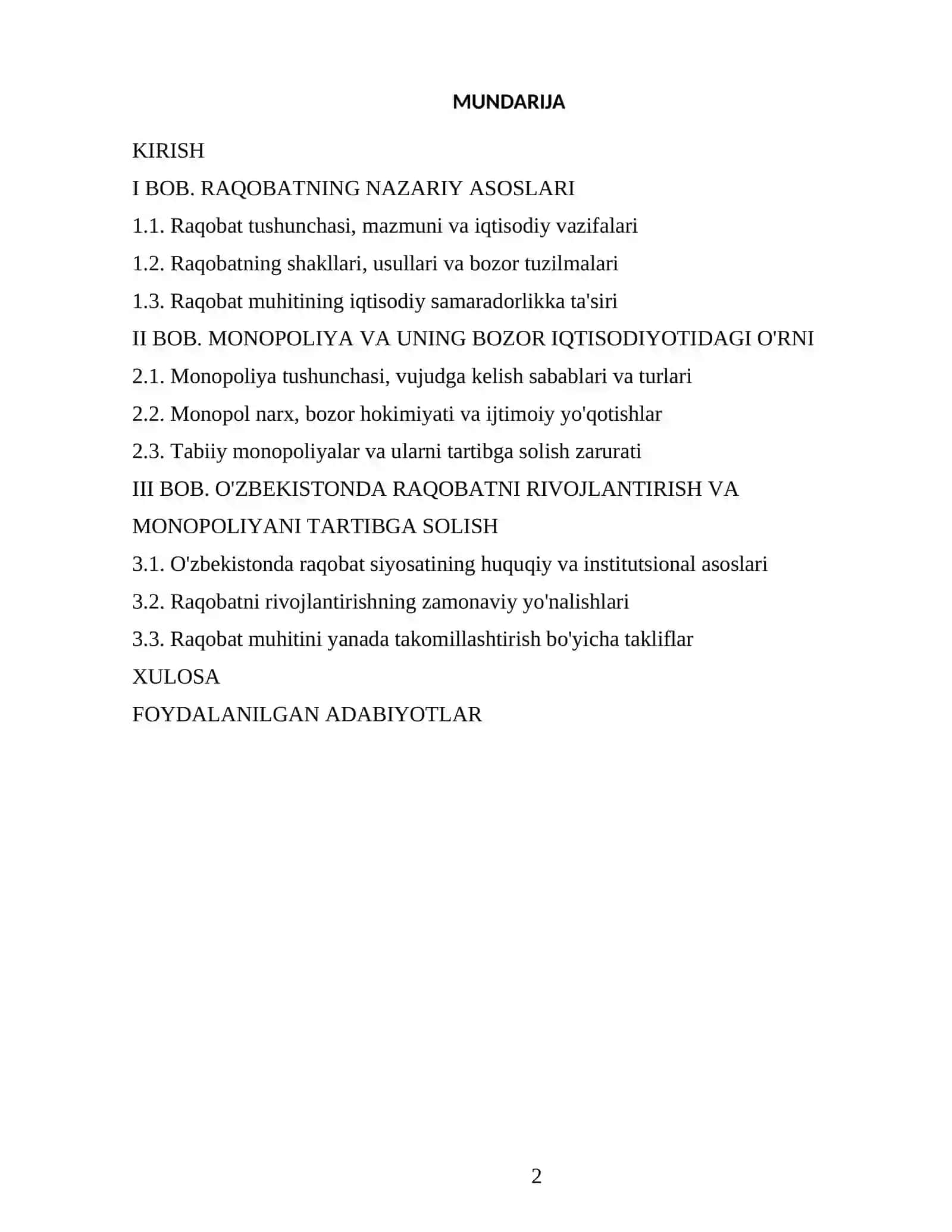 raqobat va monopoliya 2