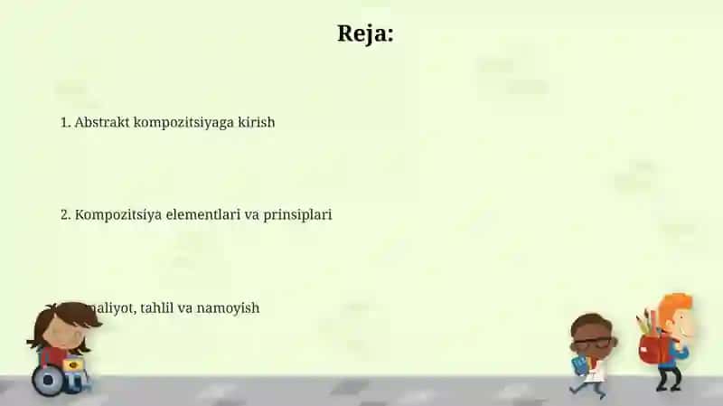 Abstrakt kompozitsiya: Ta'rif va elementlar 2