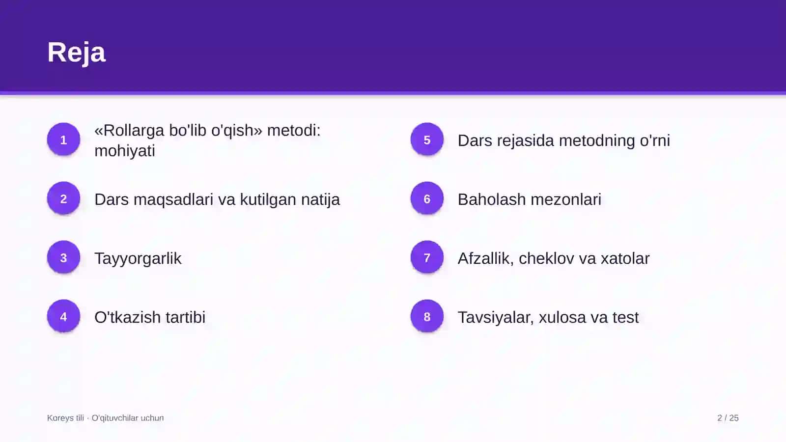 koreys tili darslarida rollarga bo'lib o'qish metodidan foydalanish 4479 2