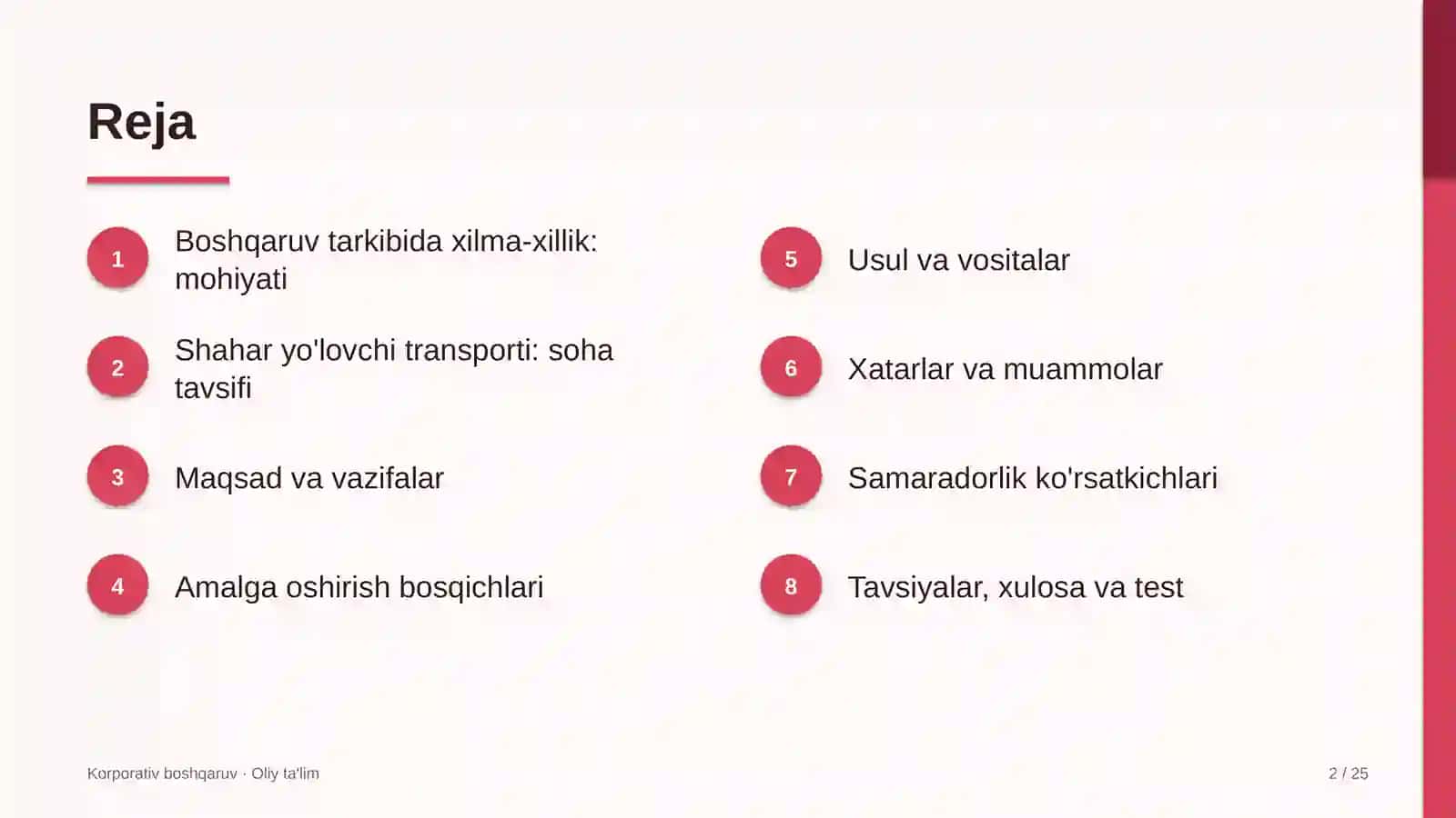 shahar yo'lovchi transportida boshqaruv organlari tarkibida xilma xillikni ta'minlash 8495 2