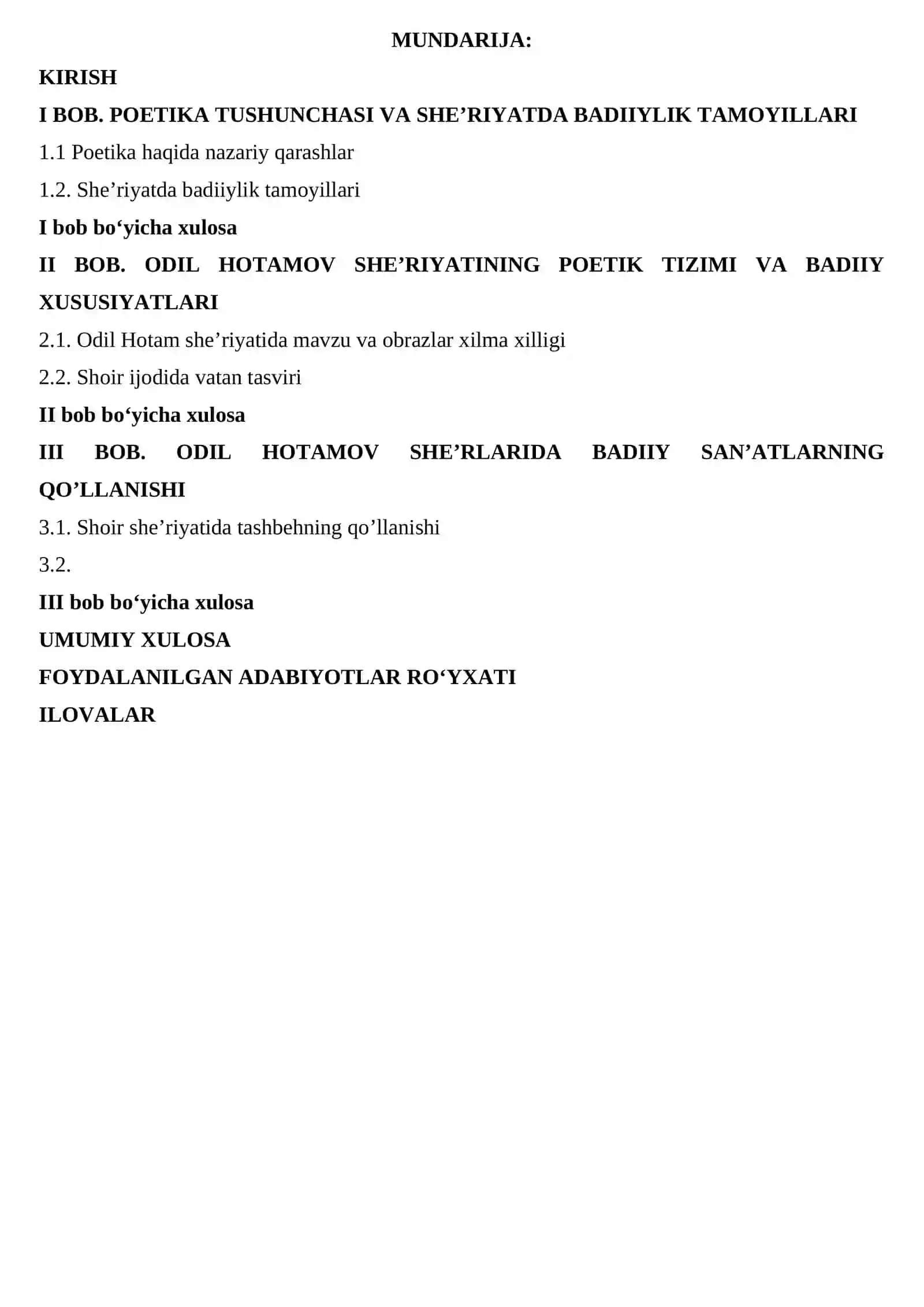 ODIL HOTAM ASARLARI POETIKASI 2