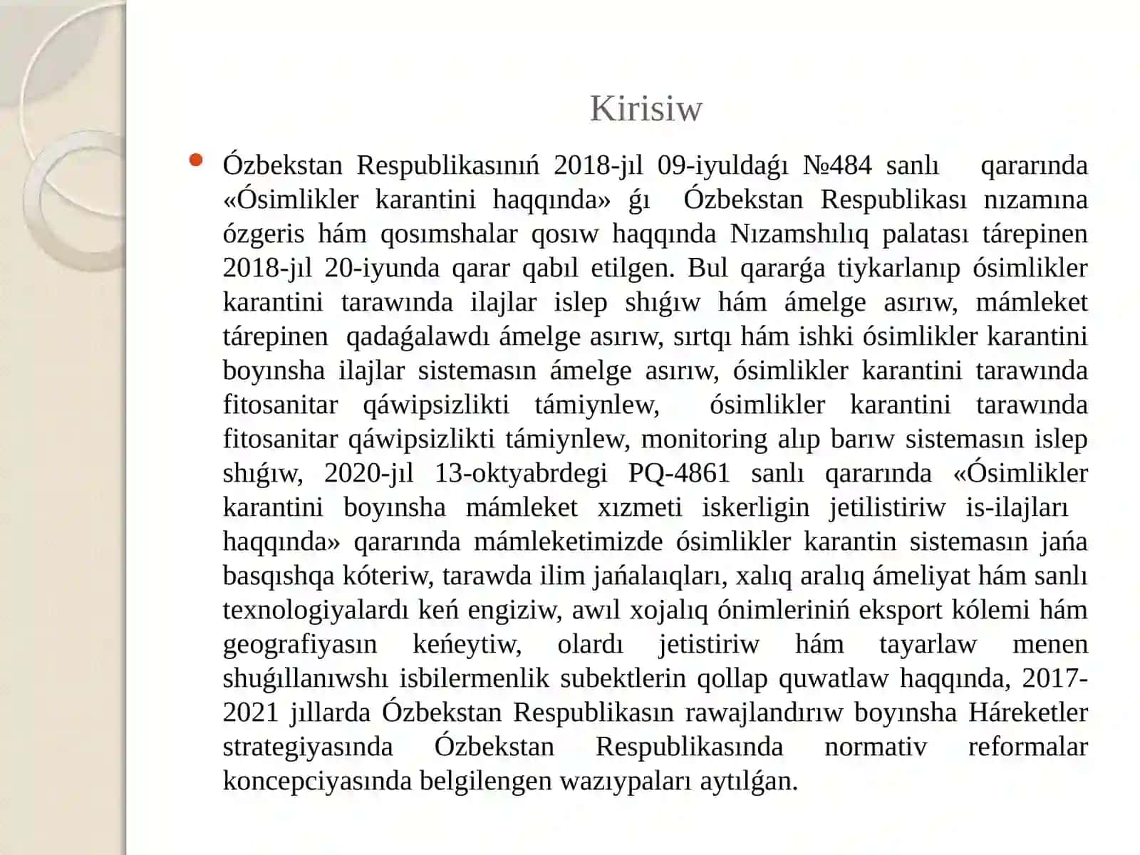 Texnikalıq eginlerdiń bakterioz keselliklerin úyreniw hám olarǵa qarsı gúres jolların mektep oqıwshılarına túsindiriw usılları. 2