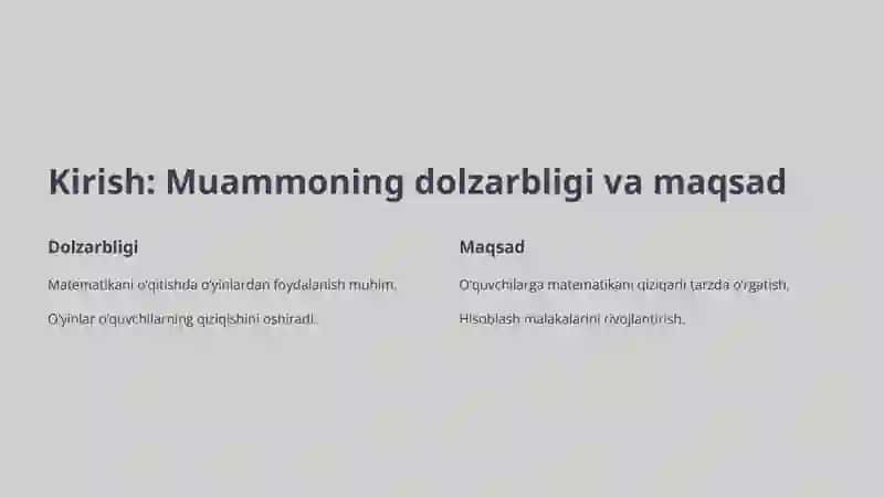 Boshlang‘ich sinflarda matematikadan og‘zaki va yozma hisoblashga doir didaktik o‘yinlar 2