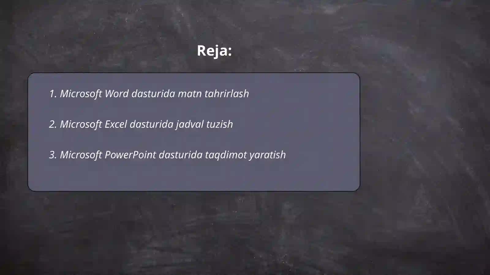 Microsoft Word dasturida matn tahrirlash 2