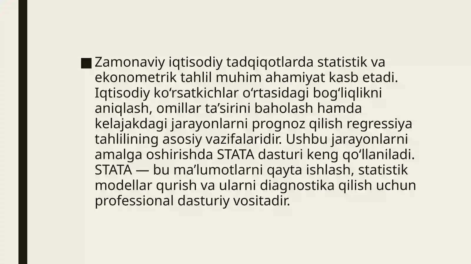 STATA dasturi 2