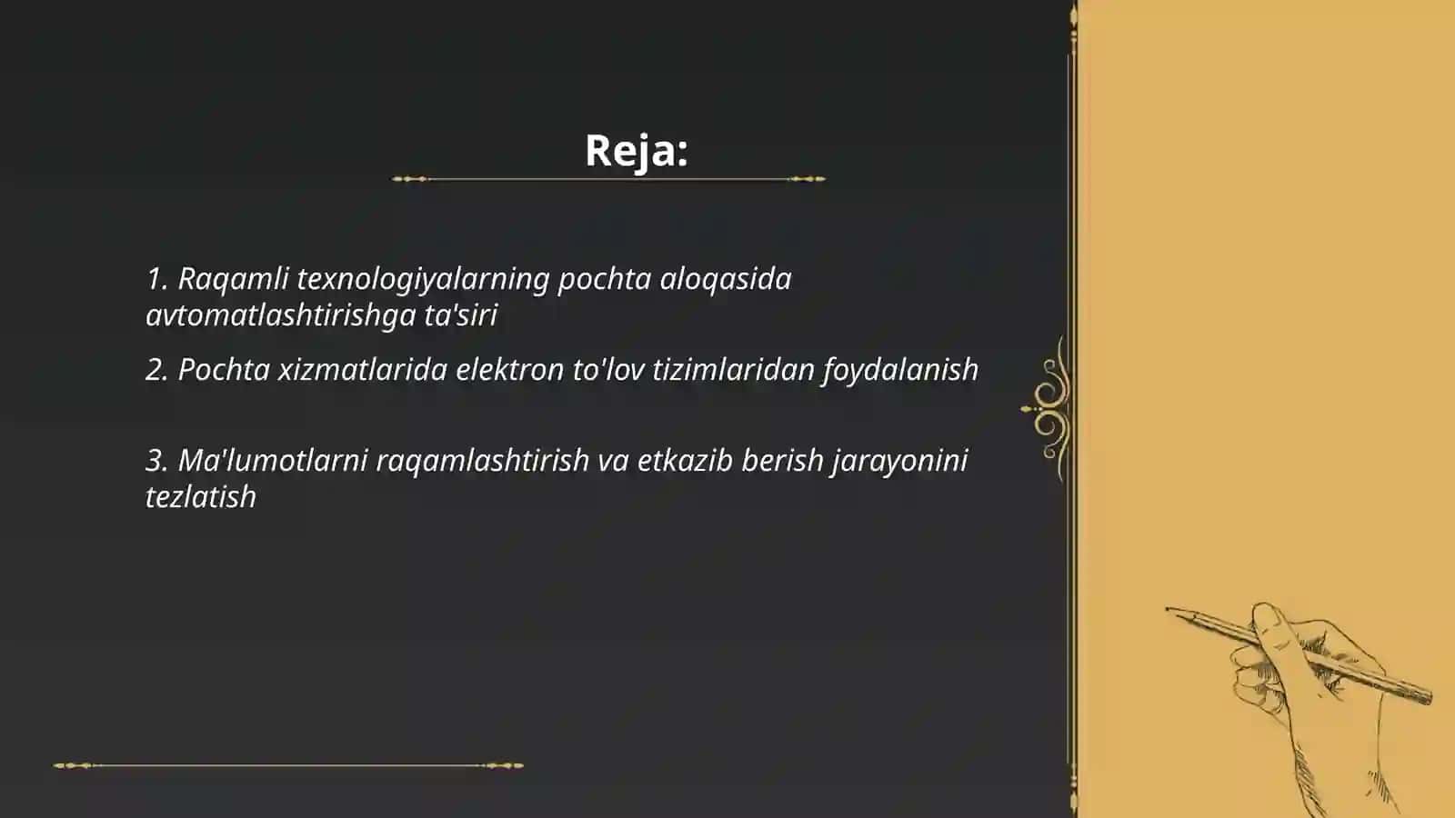 Raqamli texnologiyalarning pochta aloqasida avtomatlashtirishga ta'siri 2