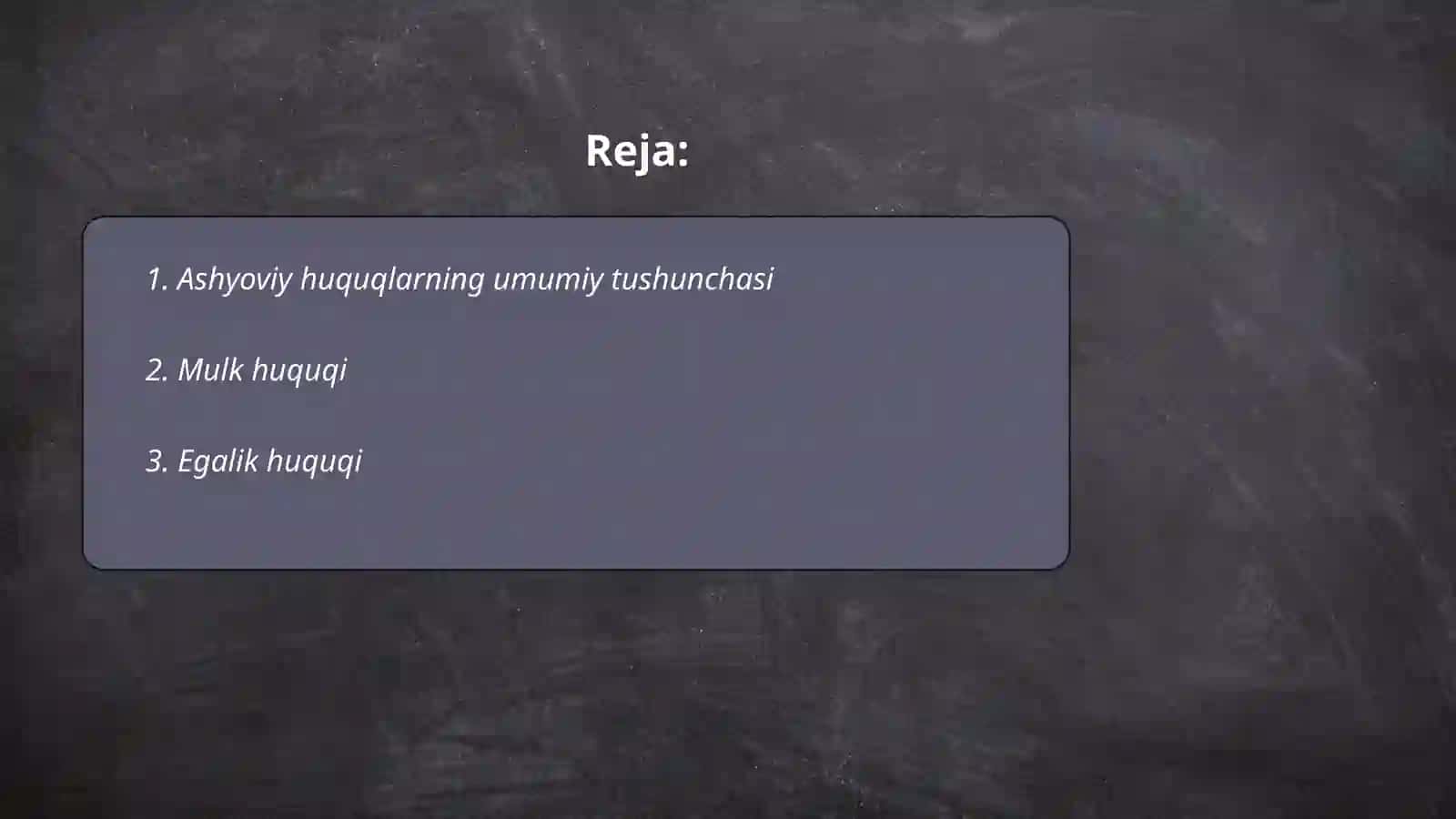 Milliy va Xalqaro huquqda ashyoviy huqular 2