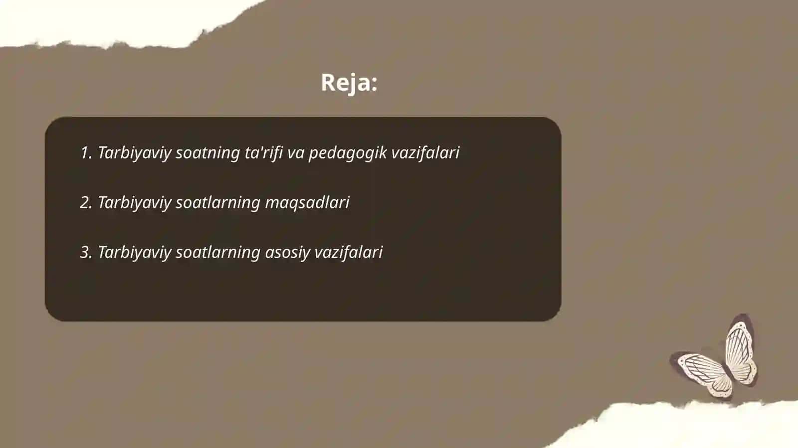 Tarbiyaviy soatlarning maqsadi va asosiy vazifalari turlari va tuzilishi 2