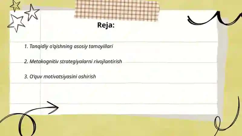Tanqidiy O'qishning Asosiy Tamoyillari 2